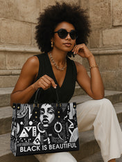 Black Beauty Premium Leather Handbag QR0XD1026