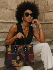 Crimson Majesty Premium Leather Handbag QR0XD759