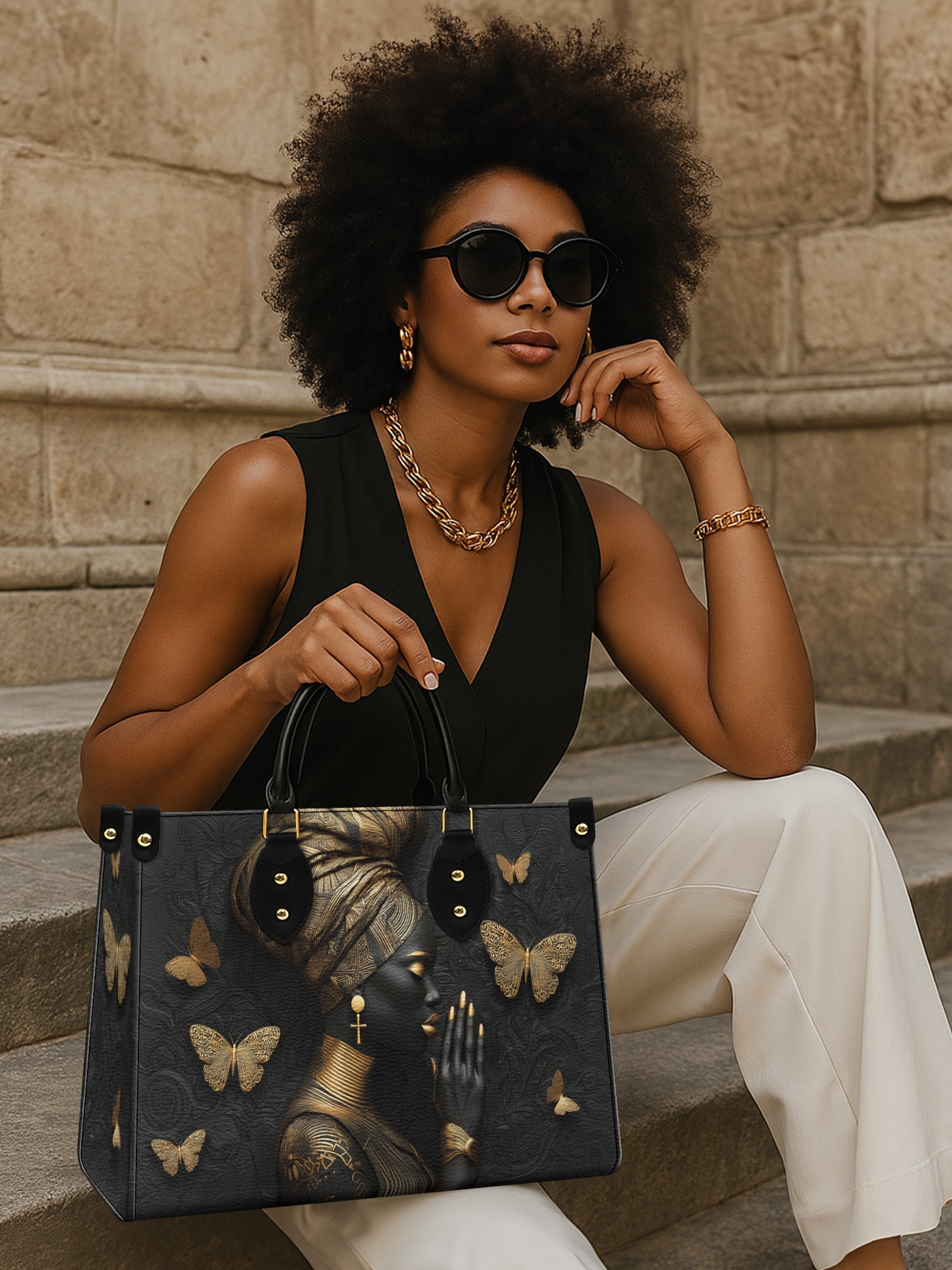 Divine Stillness Premium Leather Handbag QR0TV245