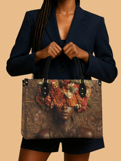 Floral Goddess Premium Leather Handbag QR0TV043