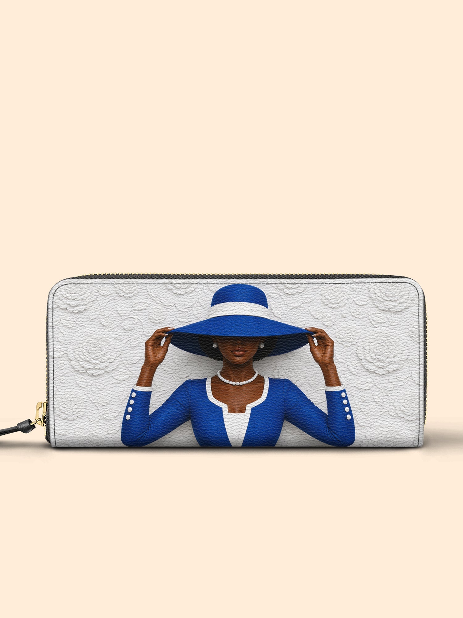 🎁 Blue Crowned Slimline Zippy Wallet QR0TV282 (100% off)
