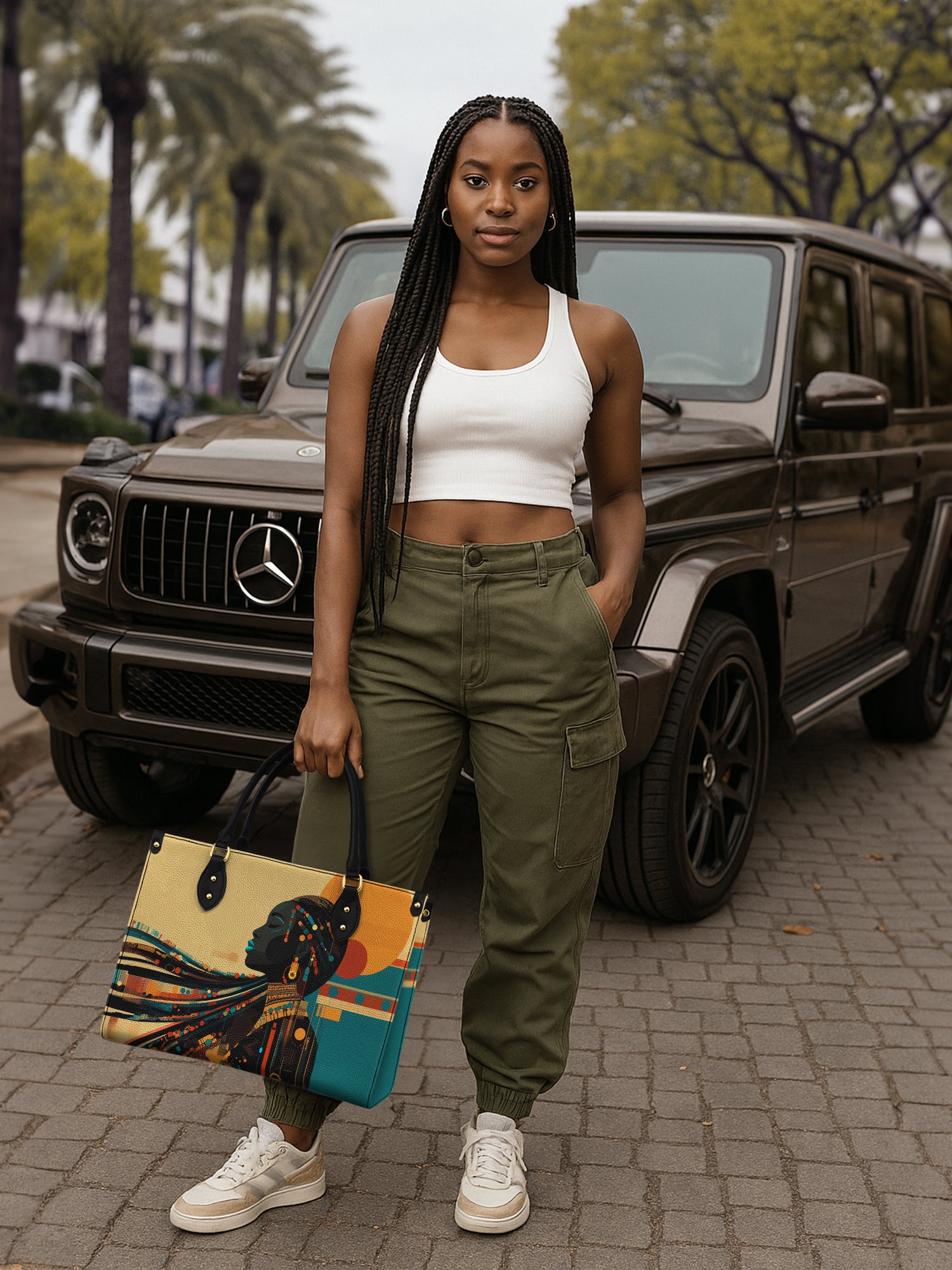 Spirit Of Sahara Premium Leather Handbag QR0TV189