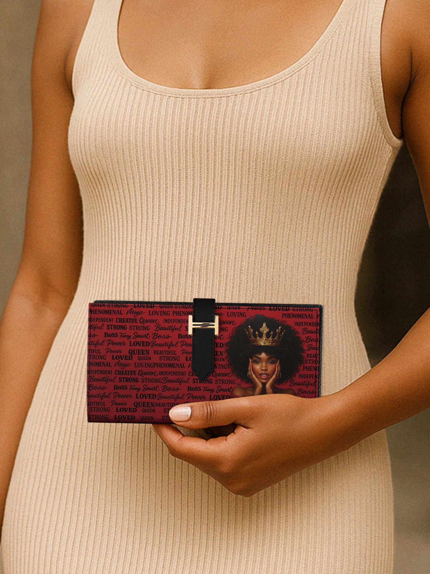 Phenomenal Queen Tab Closure Wallet