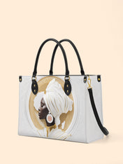 Motherland White Premium Leather Handbag QR0TD331