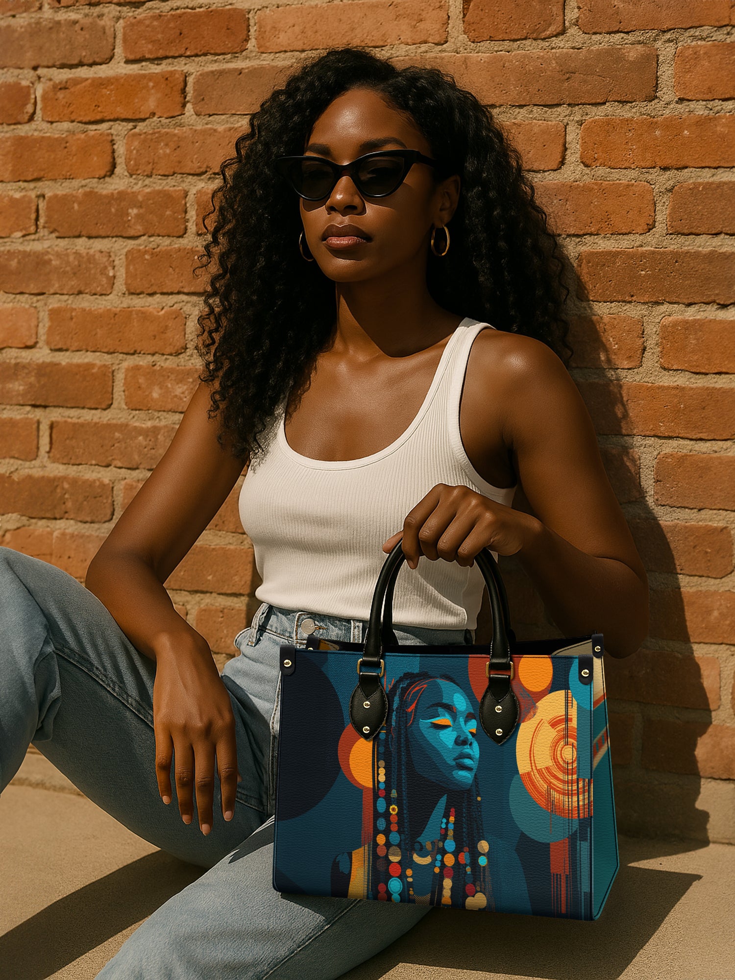 Echo Of Tribe Premium Leather Handbag QR0TV182