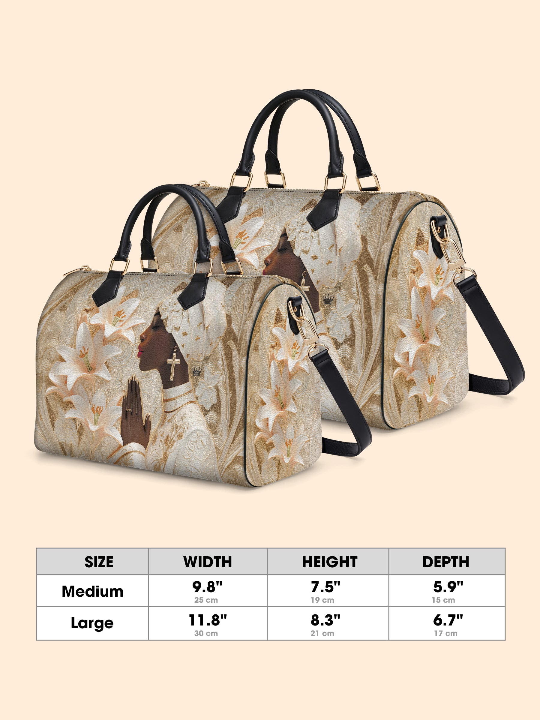 Divine Melanin Leather Boston Bag QR0TD553