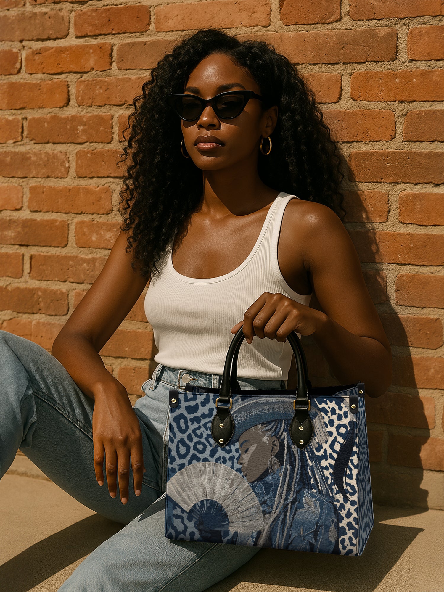 Black Canyon Queen Premium Leather Handbag QR0TD494