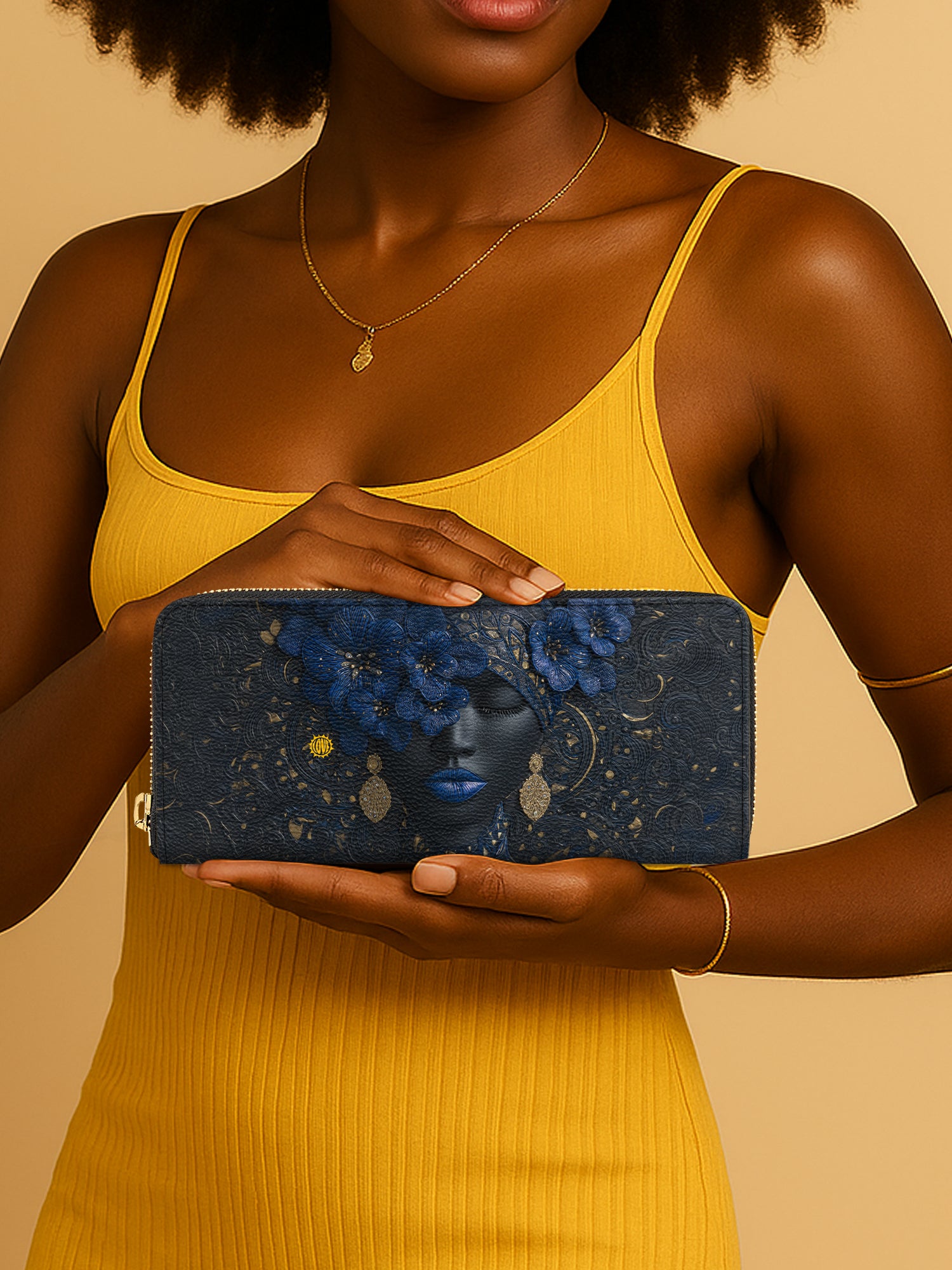 Midnight Bluebonnet Slimline Zippy Wallet QR0XD308