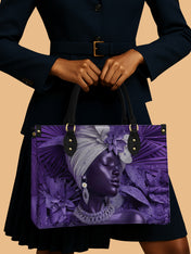 Violet Majesty Premium Leather Handbag QR0TD439