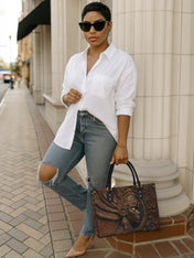 Cendria Flame Premium Leather Handbag QR0XD706