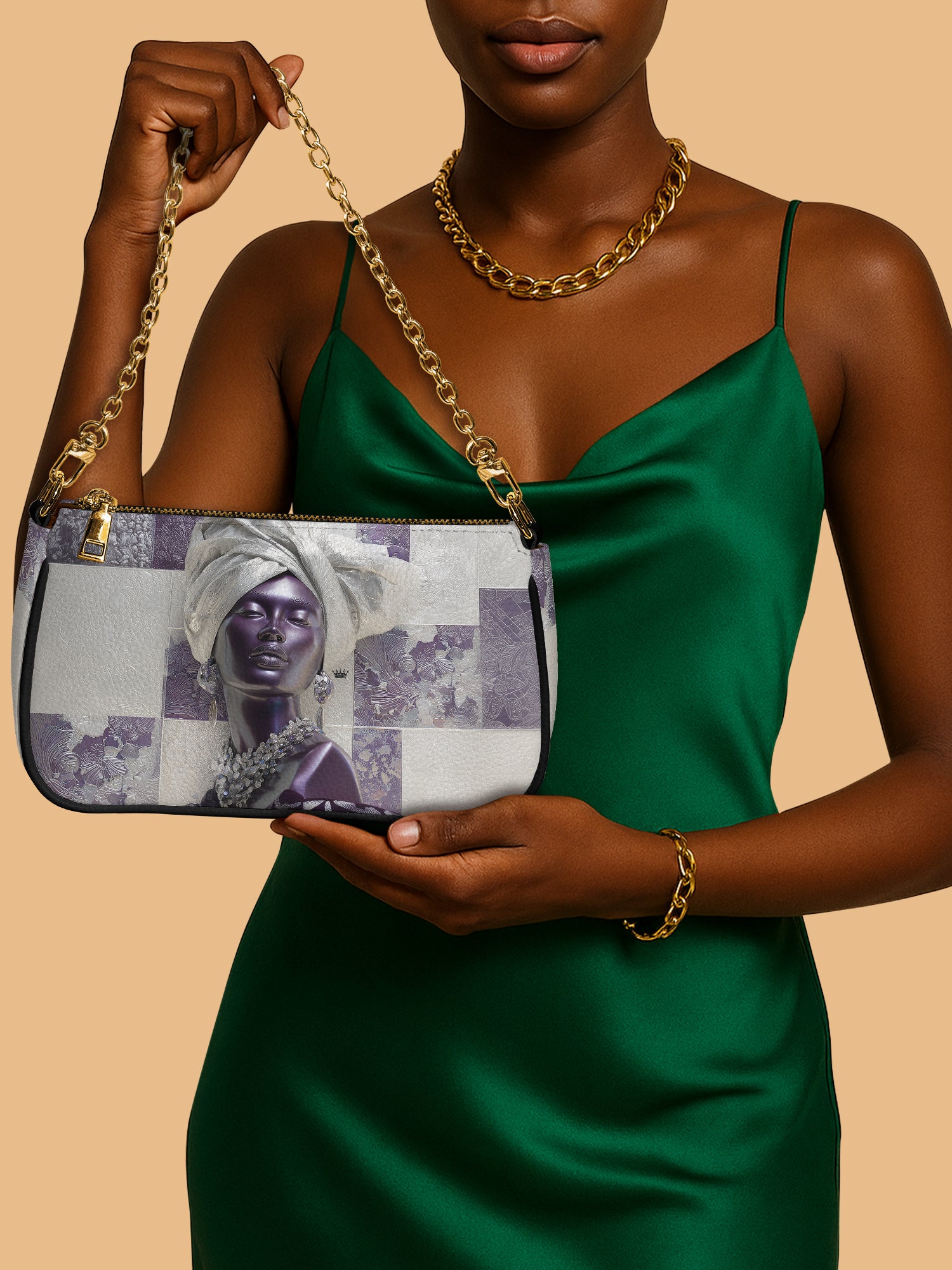 Amethyst Crown Classic Zip Pochette QR0TD437