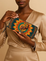 Sunbloom Essence Slimline Zippy Wallet QR0TV225