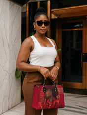 Desert Rose Belle Premium Leather Handbag QR0TD500