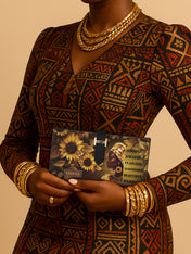 Golden Warrior Tab Closure Wallet