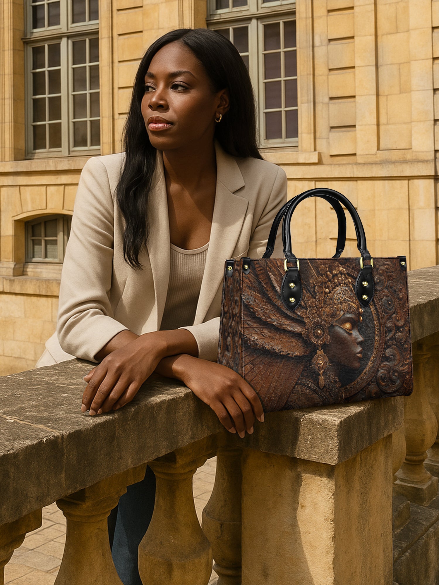 Cendria Flame Premium Leather Handbag QR0XD706