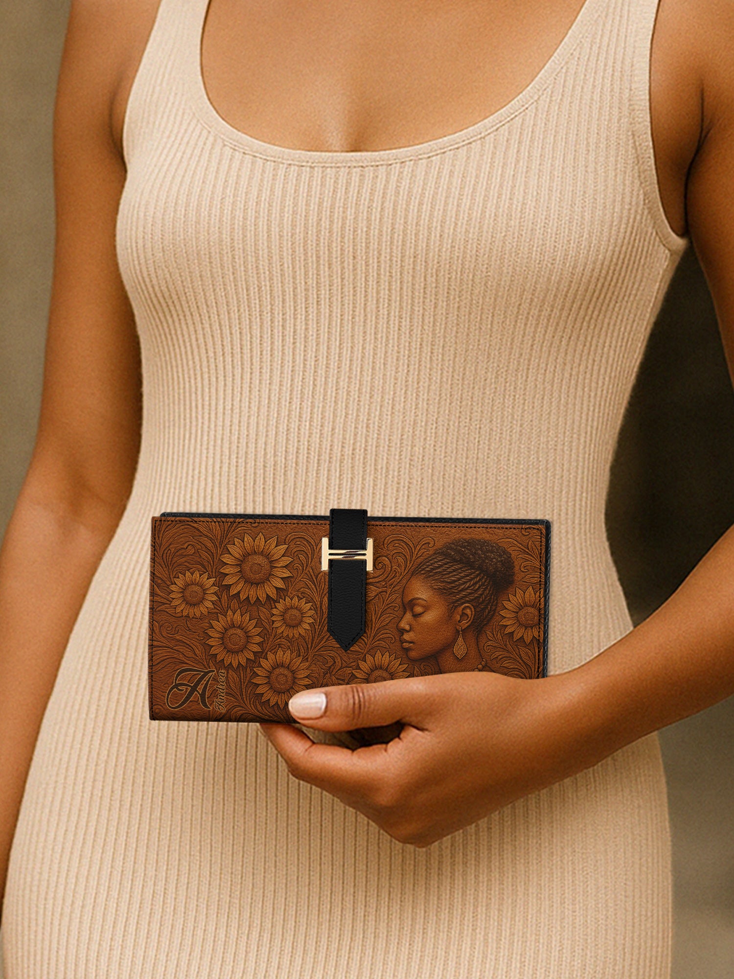 Luminous Shades Tab Closure Wallet