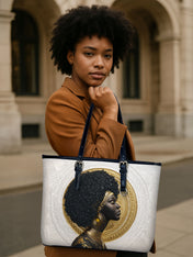 Crowned In Heritage Leather Bucket Bag QR0TV197