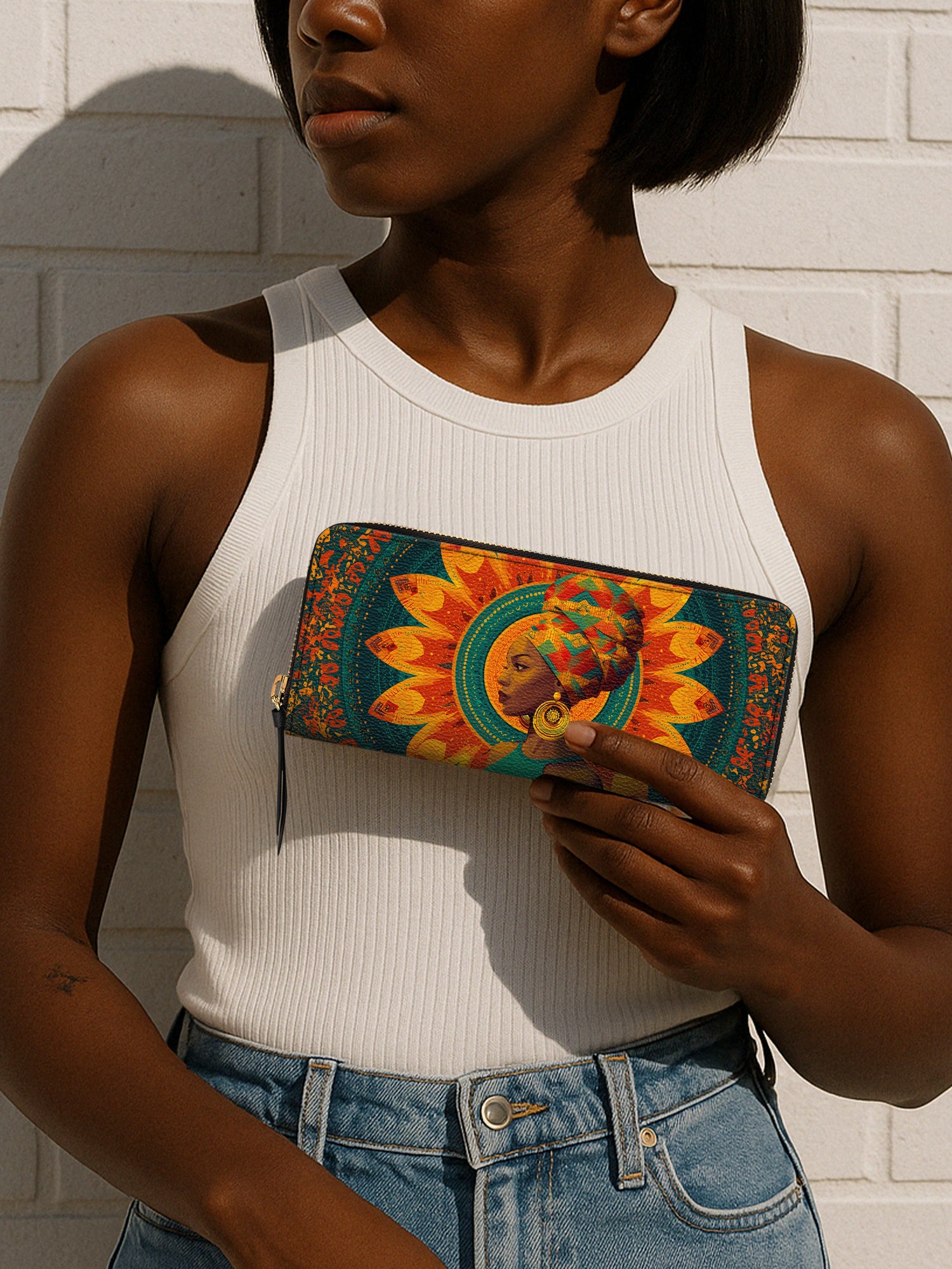 Sunbloom Essence Slimline Zippy Wallet QR0TV225