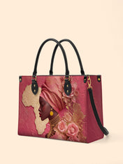 African Blossom Premium Leather Handbag QR0XD538
