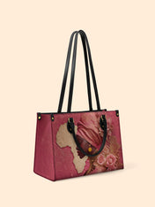 African Blossom Premium Leather Handbag QR0XD538