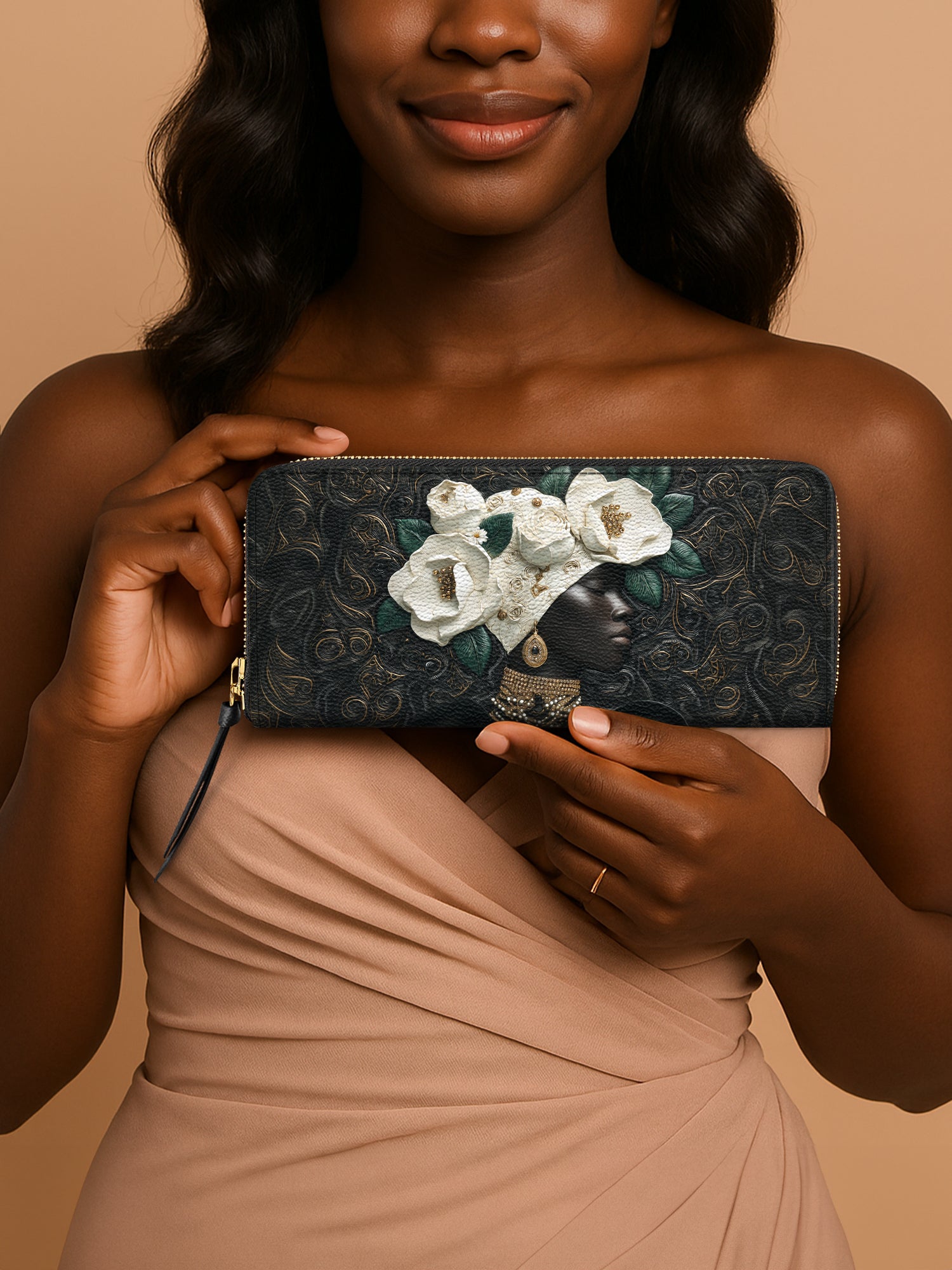 Cherokee Rose Aura Slimline Zippy Wallet QR0XD305