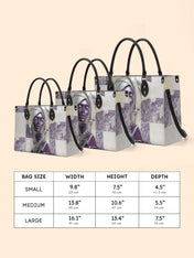 Amethyst Crown Premium Leather Handbag QR0TD436