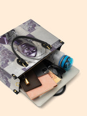 Amethyst Crown Premium Leather Handbag QR0TD436