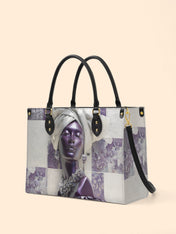 Amethyst Crown Premium Leather Handbag QR0TD436