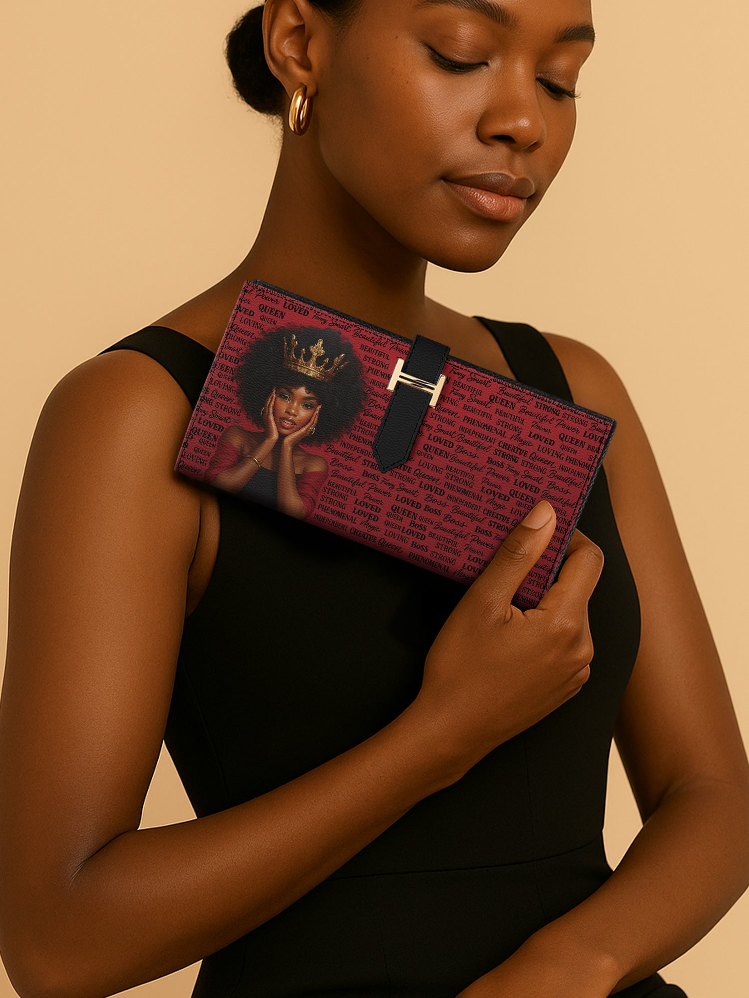 Phenomenal Queen Tab Closure Wallet