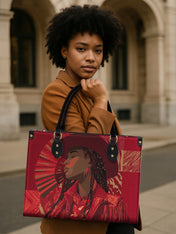 Desert Rose Belle Premium Leather Handbag QR0TD500