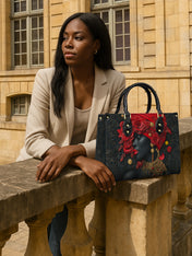 Scarlet Rose Inferno Premium Leather Handbag QR0XD294