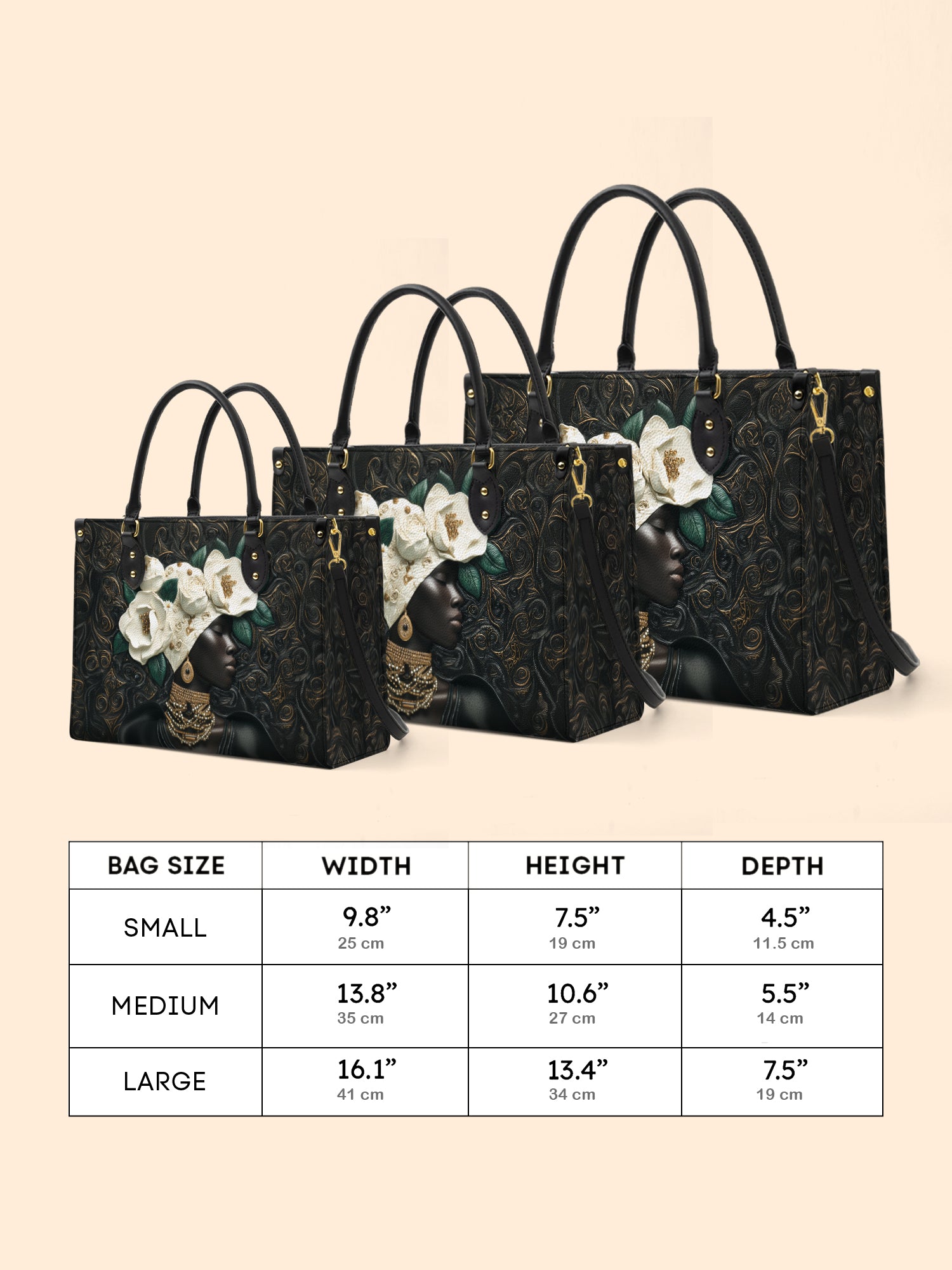 Cherokee Rose Aura Premium Leather Handbag QR0XD289