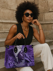 Violet Majesty Premium Leather Handbag QR0TD439