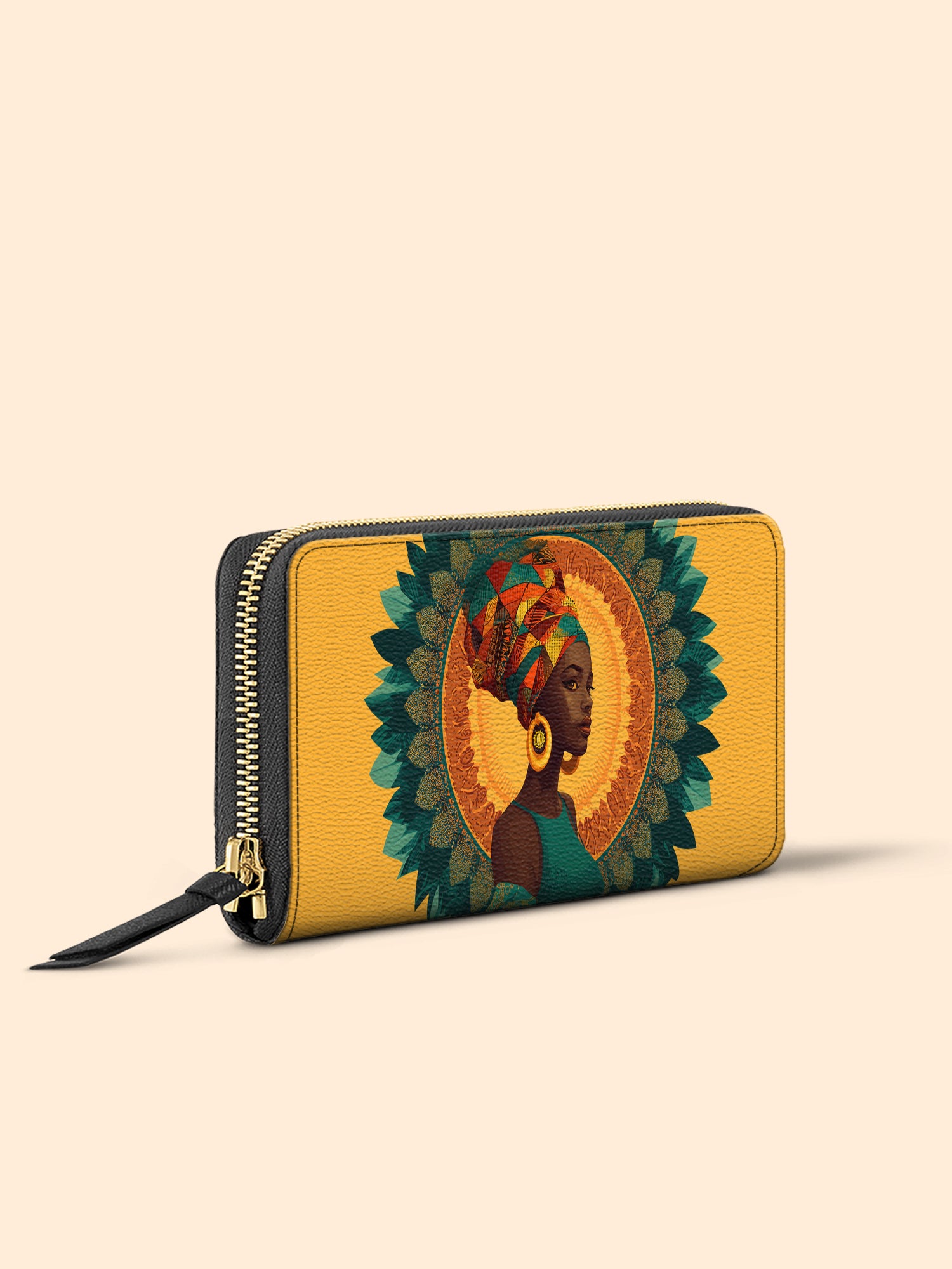 Solar Bloom Queen Slimline Zippy Wallet QR0TV222