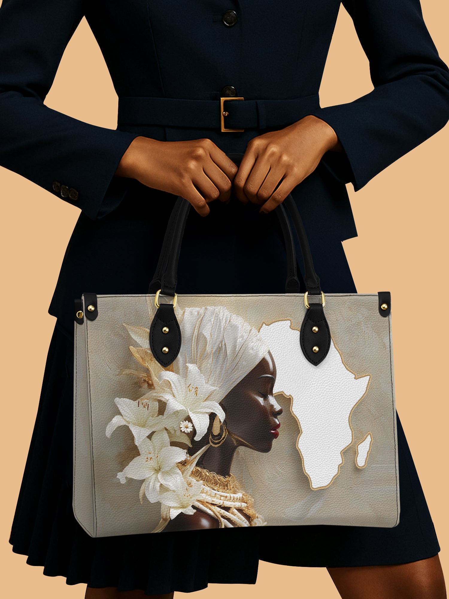 African Brilliance Premium Leather Handbag QR0XD536