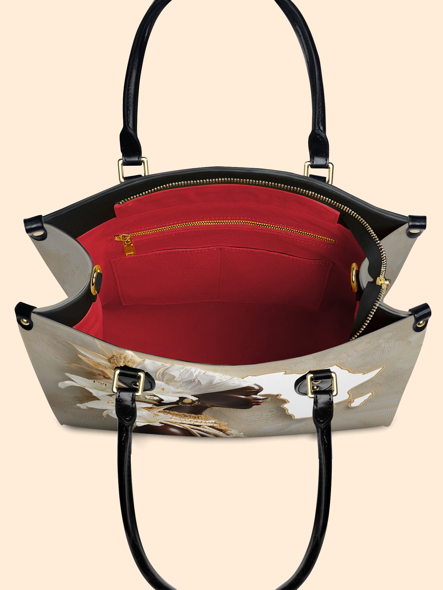 African Brilliance Premium Leather Handbag QR0XD536