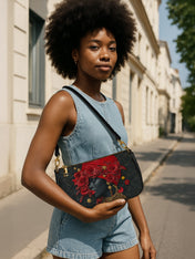 Scarlet Rose Inferno Classic Zip Pochette QR0XD302