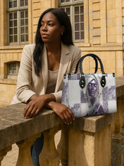 Amethyst Crown Premium Leather Handbag QR0TD436