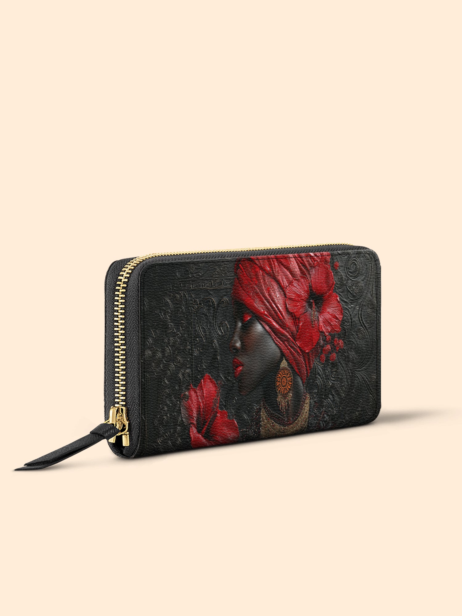 Hibiscus Empress Slimline Zippy Wallet QR0XD306