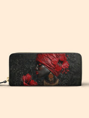 Hibiscus Empress Slimline Zippy Wallet QR0XD306