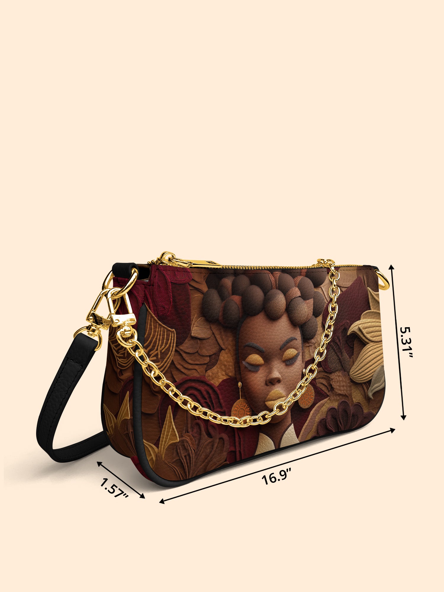 Crowned In Circle Classic Zip Pochette QR0TD138