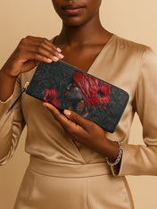 Hibiscus Empress Slimline Zippy Wallet QR0XD306