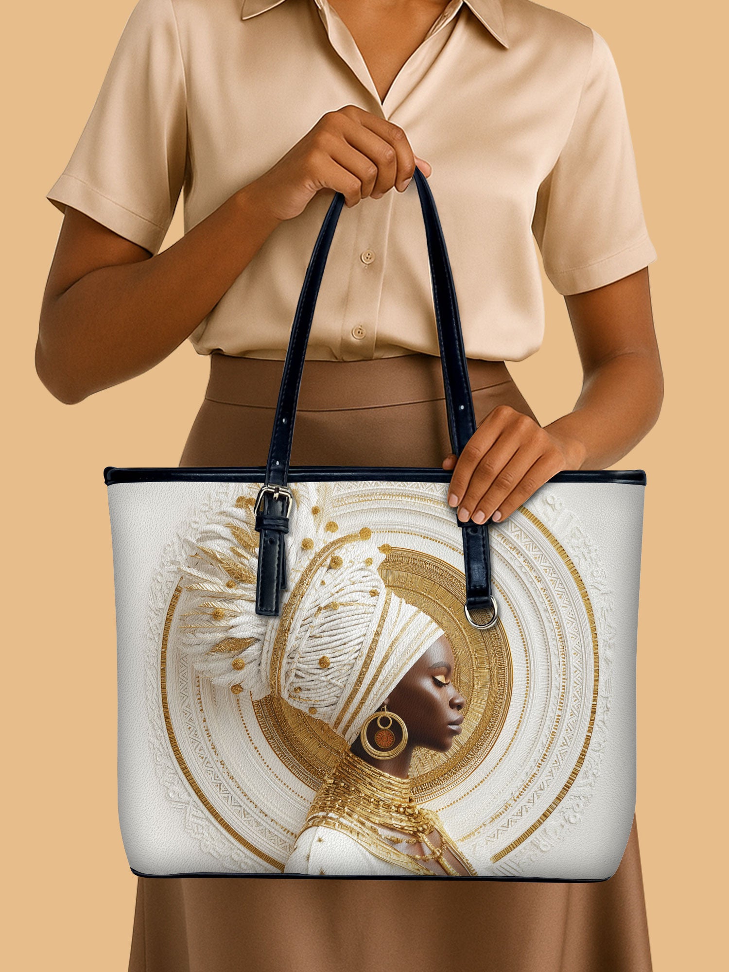 Regal Spirit Rising Leather Bucket Bag QR0TV201