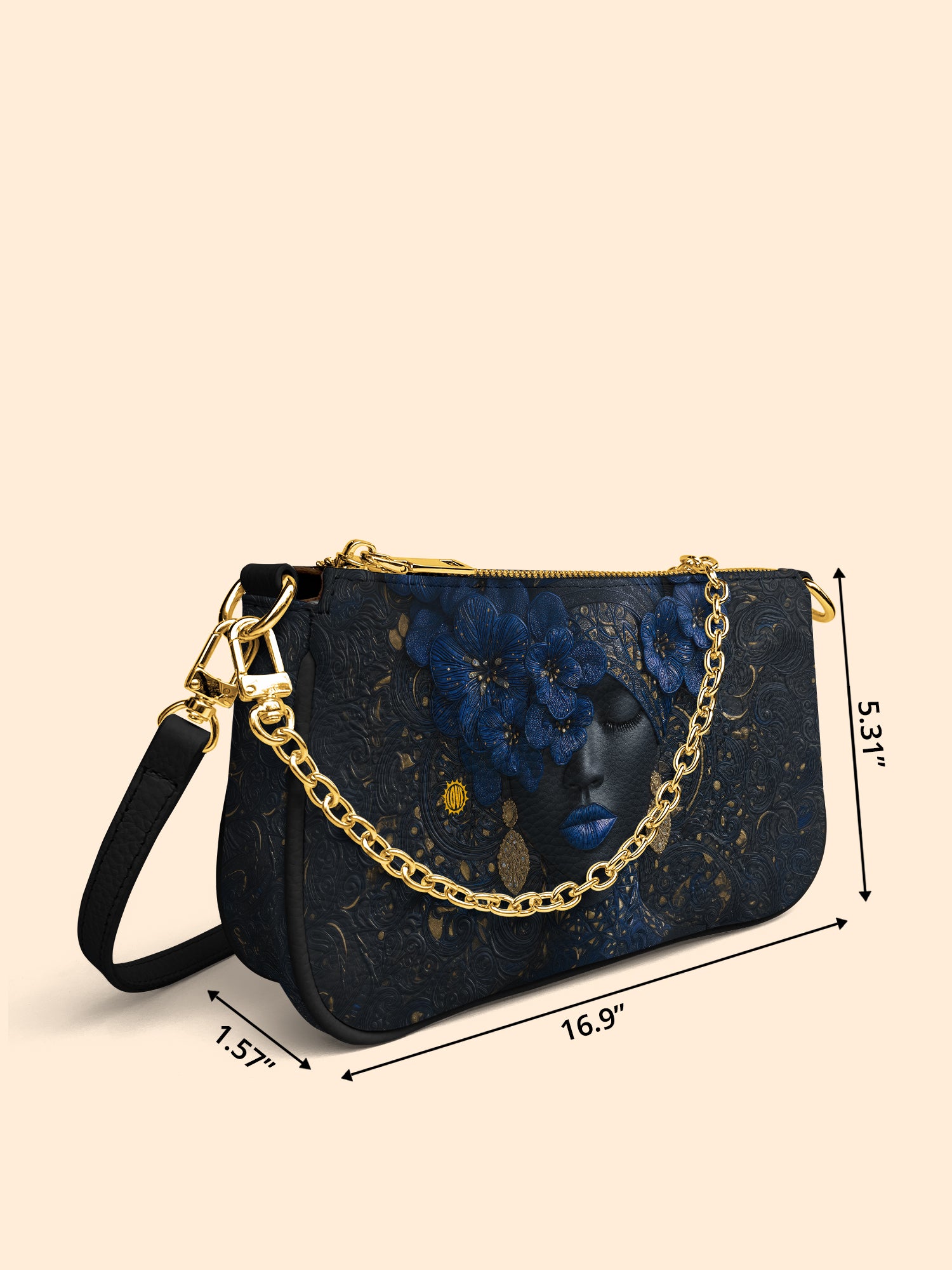 Midnight Bluebonnet Classic Zip Pochette QR0XD300