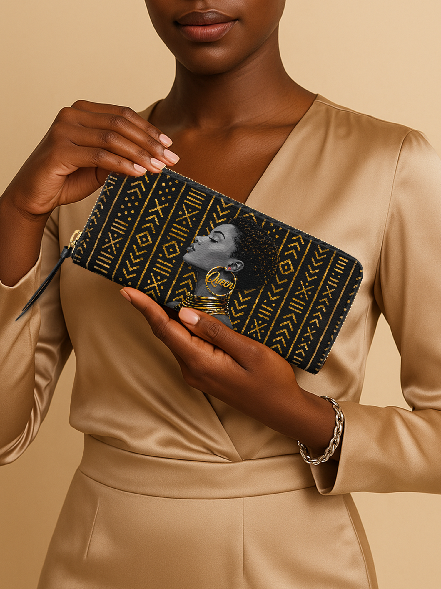 Royal Melanin Slimline Zippy Wallet QR0TV278