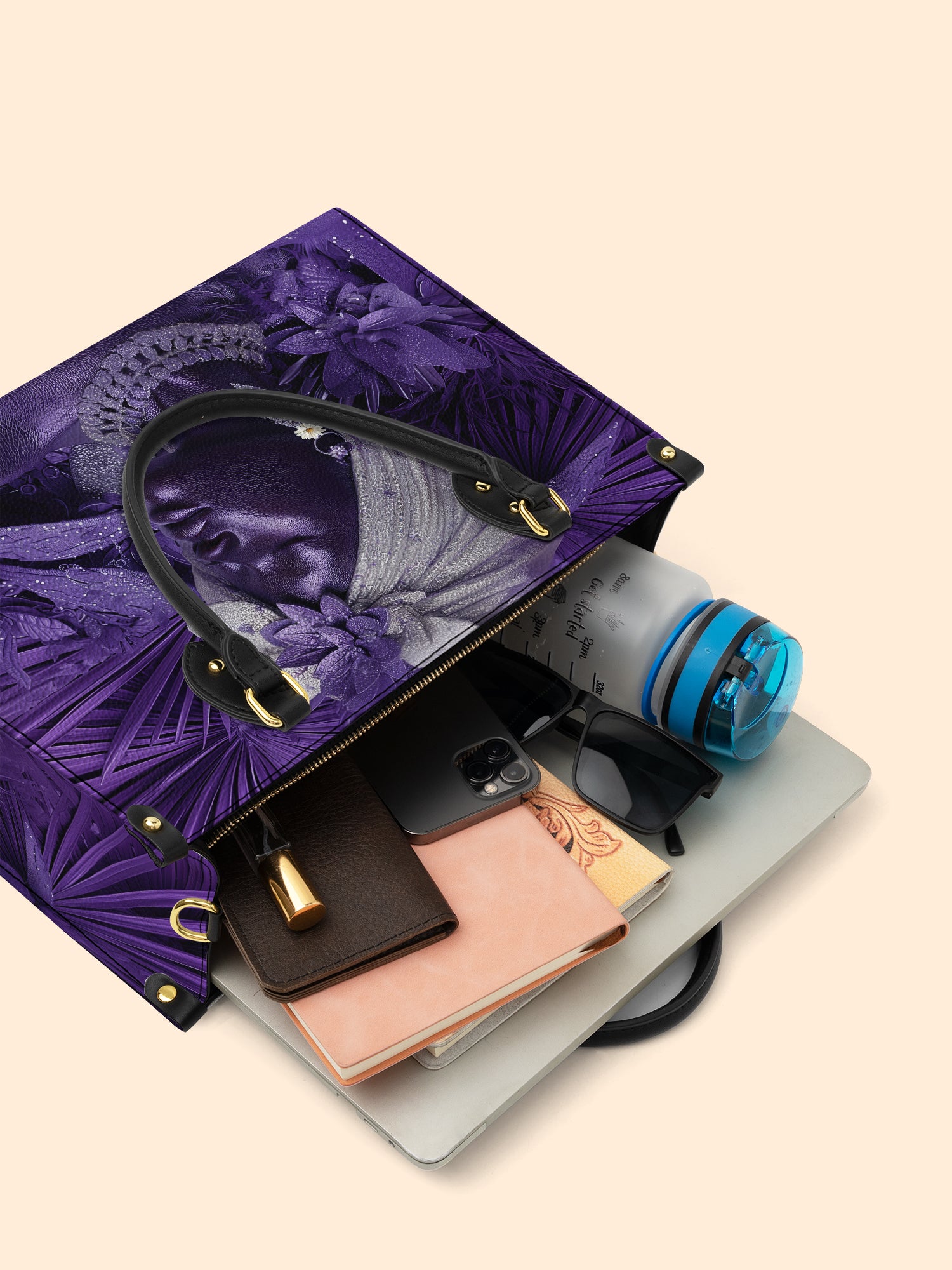 Violet Majesty Premium Leather Handbag QR0TD439
