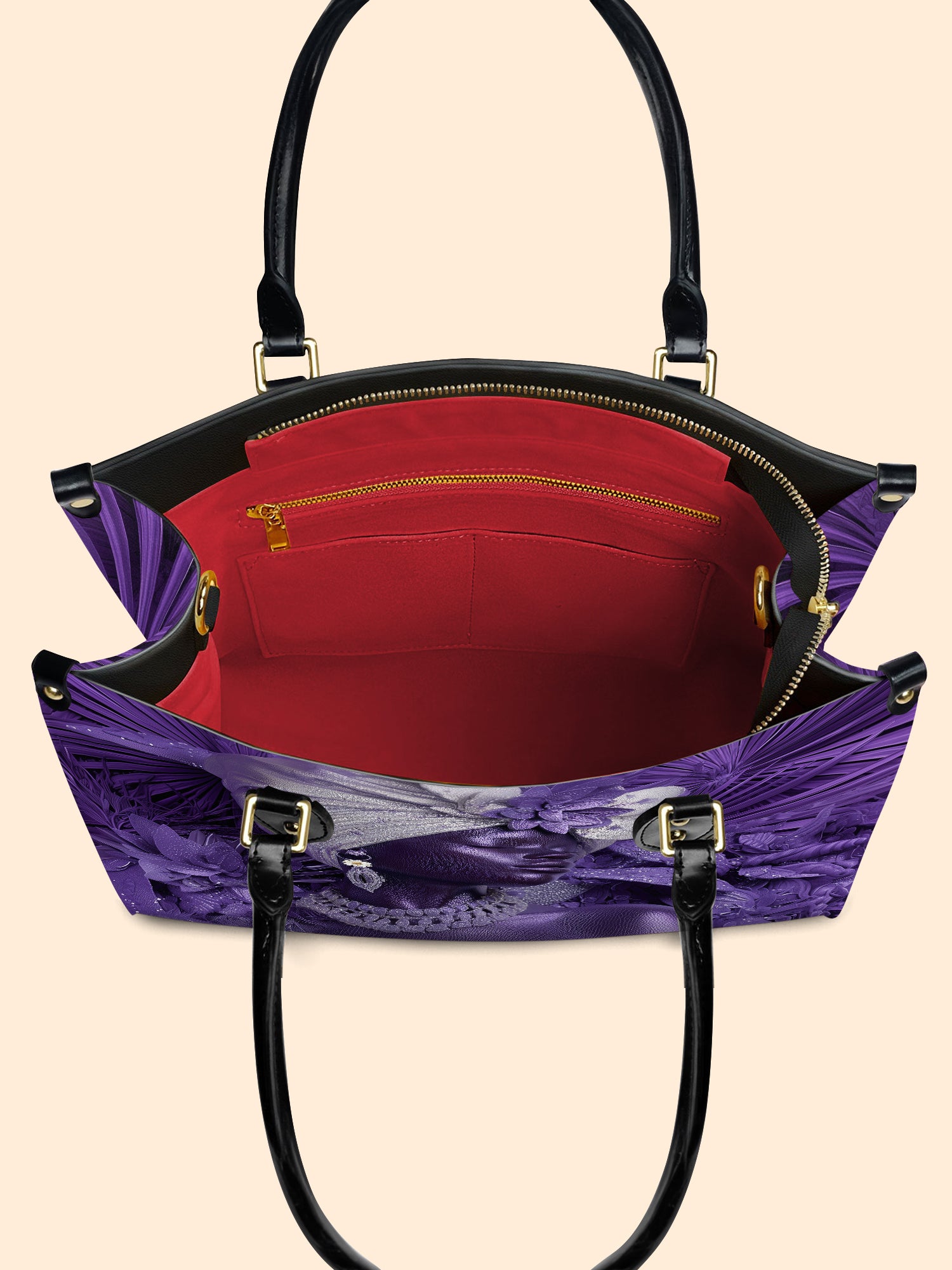 Violet Majesty Premium Leather Handbag QR0TD439