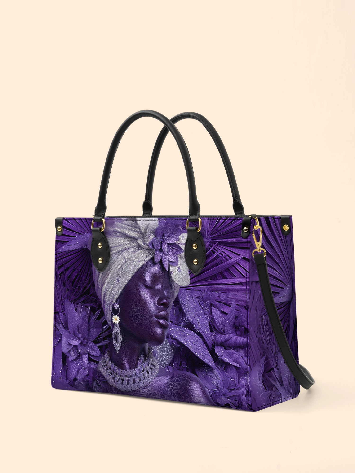 Violet Majesty Premium Leather Handbag QR0TD439
