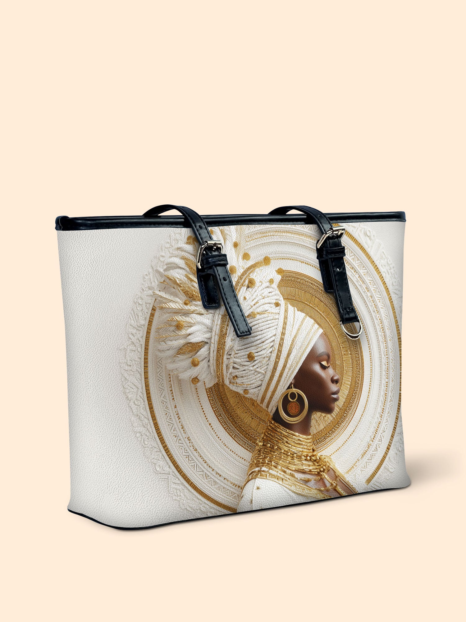 Regal Spirit Rising Leather Bucket Bag QR0TV201