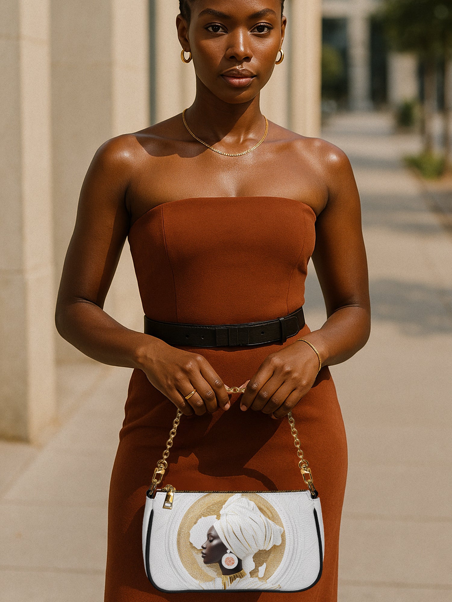 Motherland White Classic Zip Pochette QR0TD333